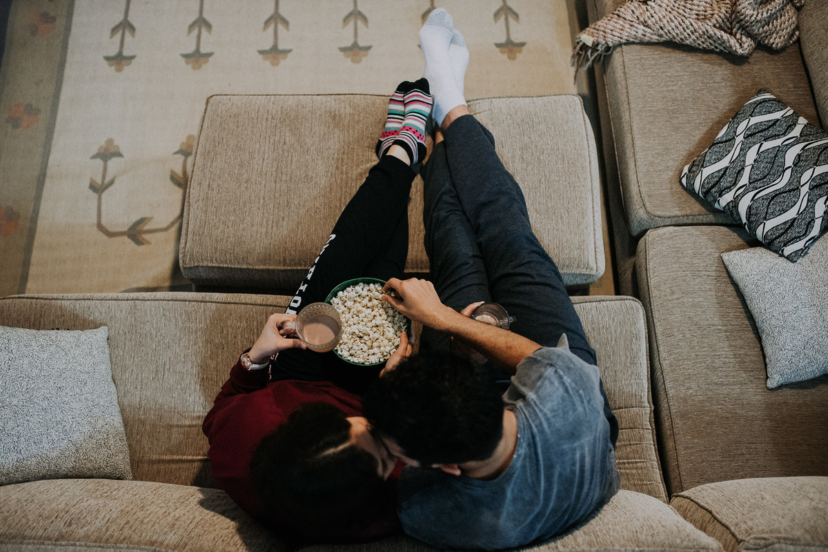 ensaio casal em casa