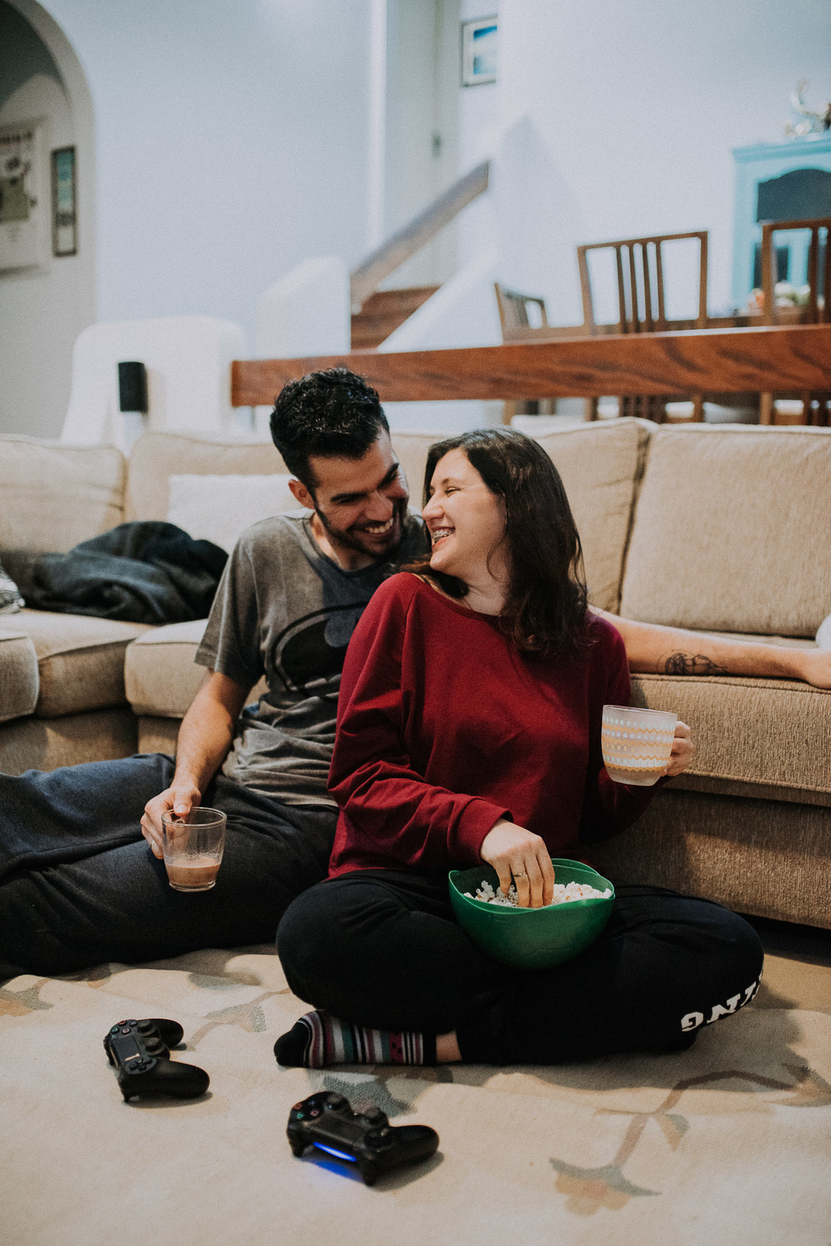 ensaio casal em casa