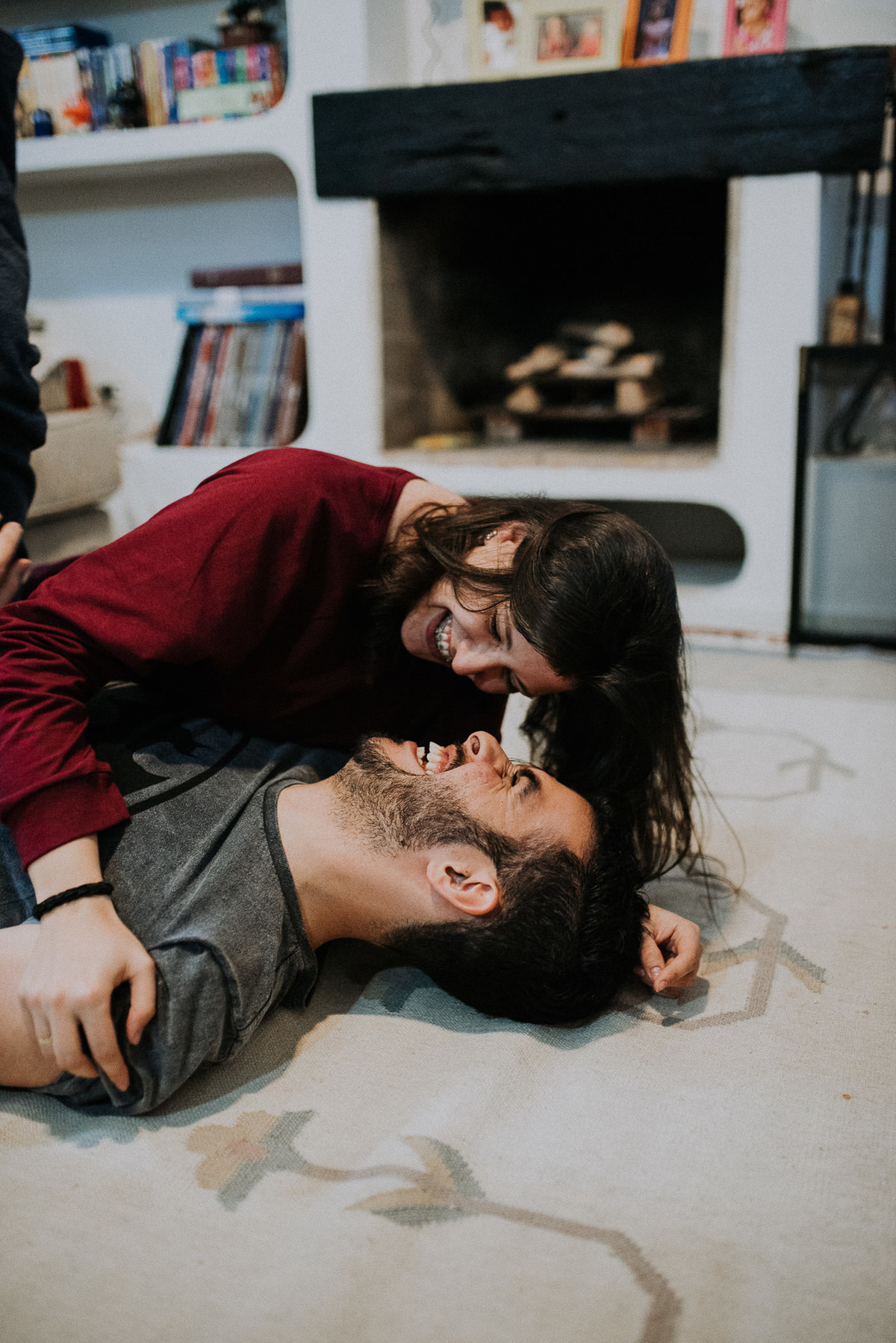 ensaio casal em casa