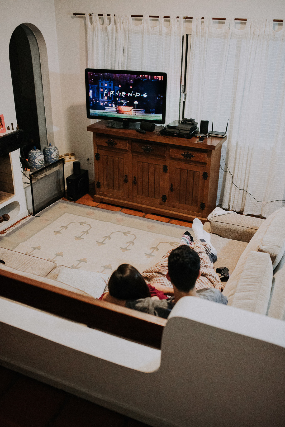 ensaio casal em casa