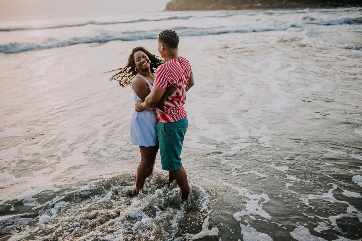 ensaio casal na praia