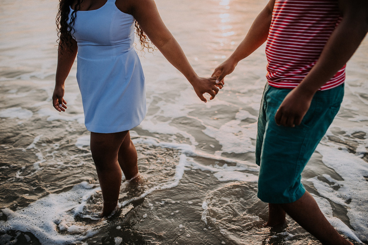 ensaio casal na praia