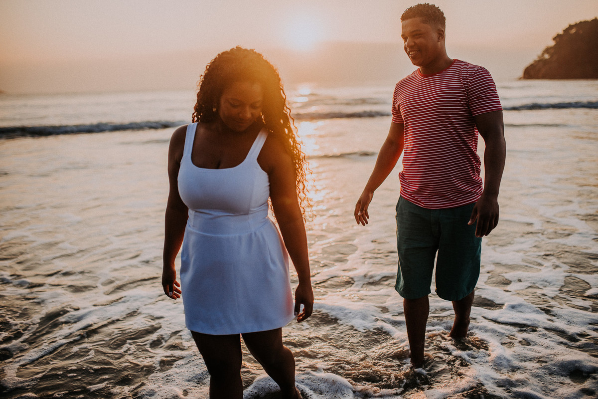 ensaio casal na praia