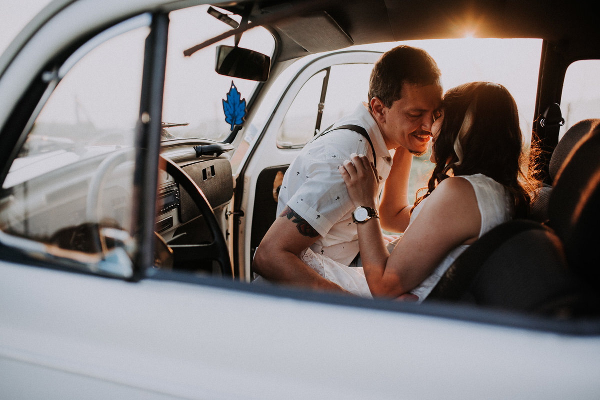 ensaio pre casamento com fusca