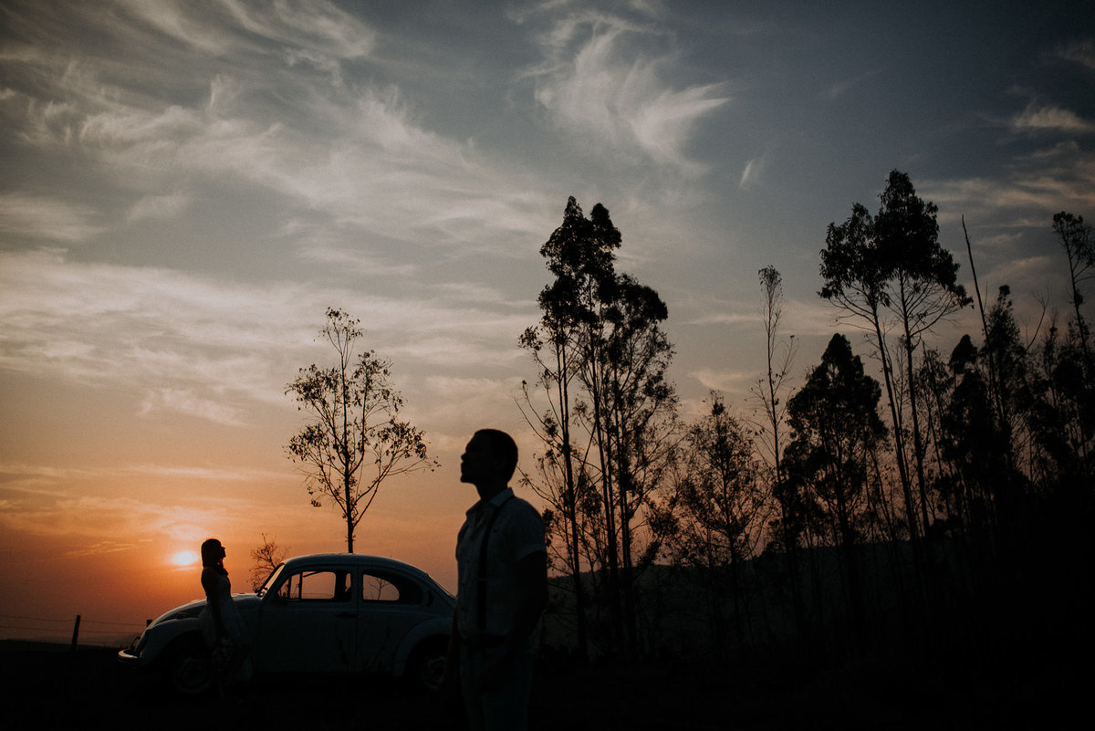 ensaio casal com fusca