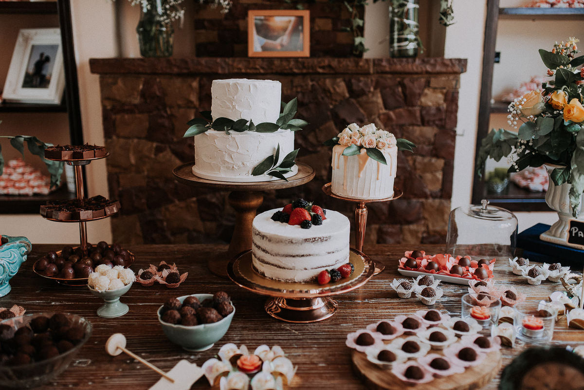 mini wedding decoração