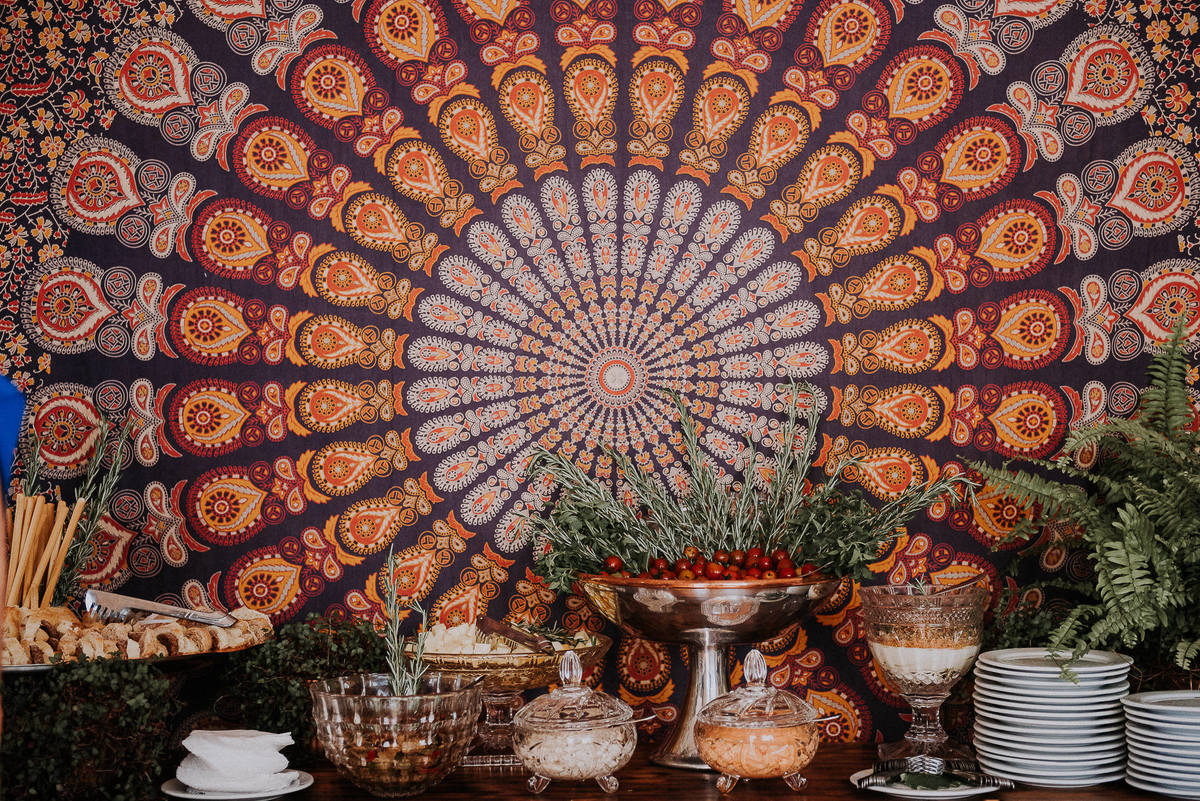 mini wedding decoração