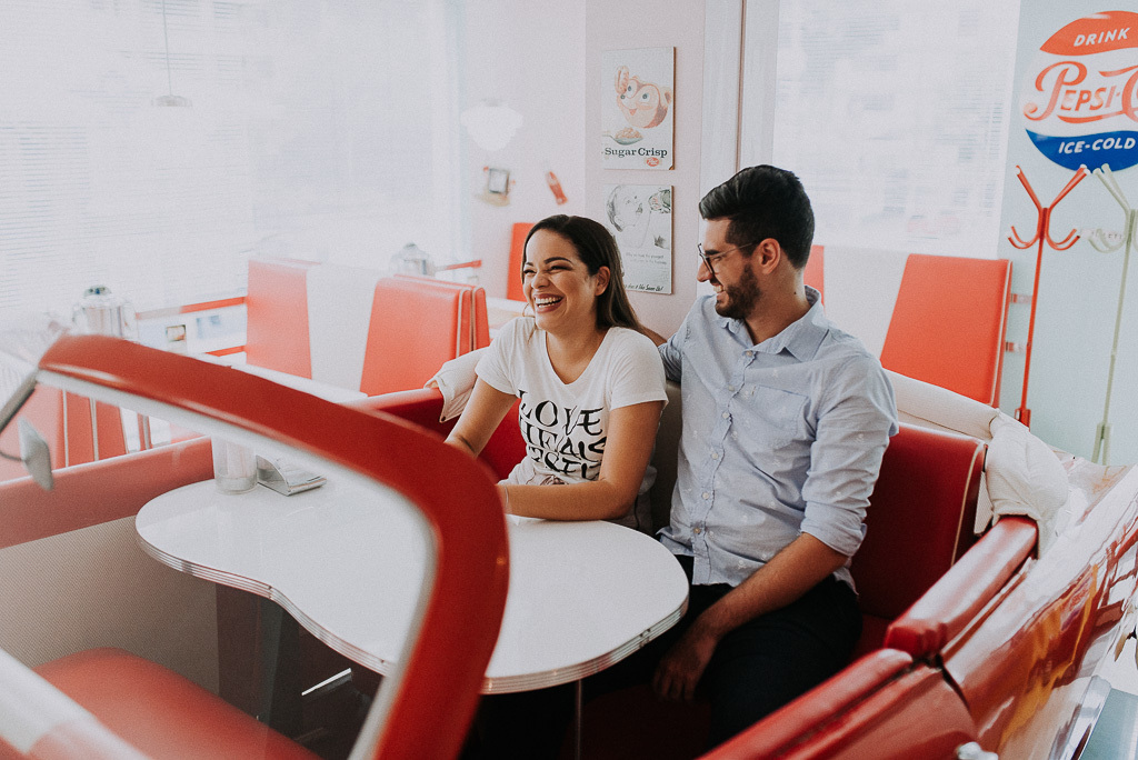 ensaio pre casamento hamburgueria