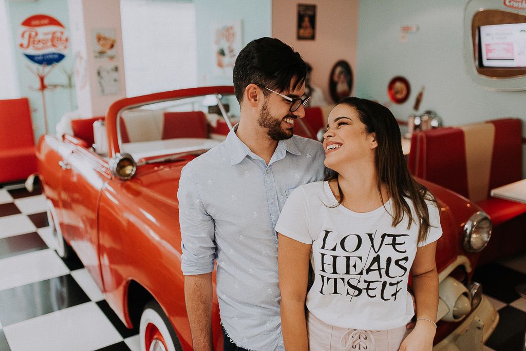 ensaio de casal hamburgueria