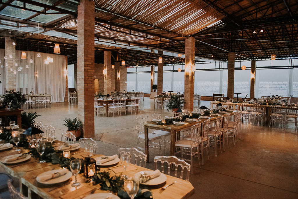 decoração da recepção