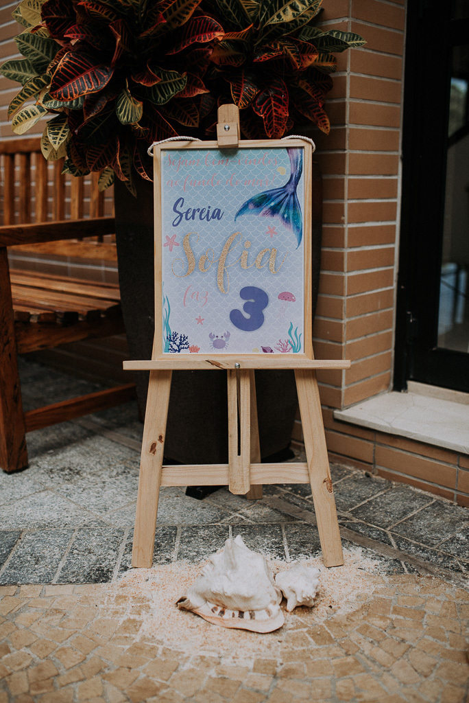 decoração pequena sereia