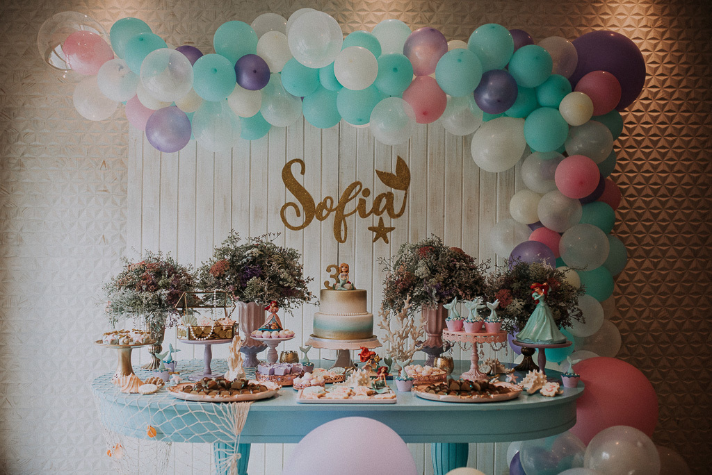 festa pequena sereia