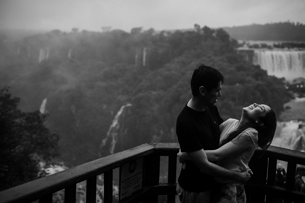 ensaio nas cataratas de Foz do Iguaçu