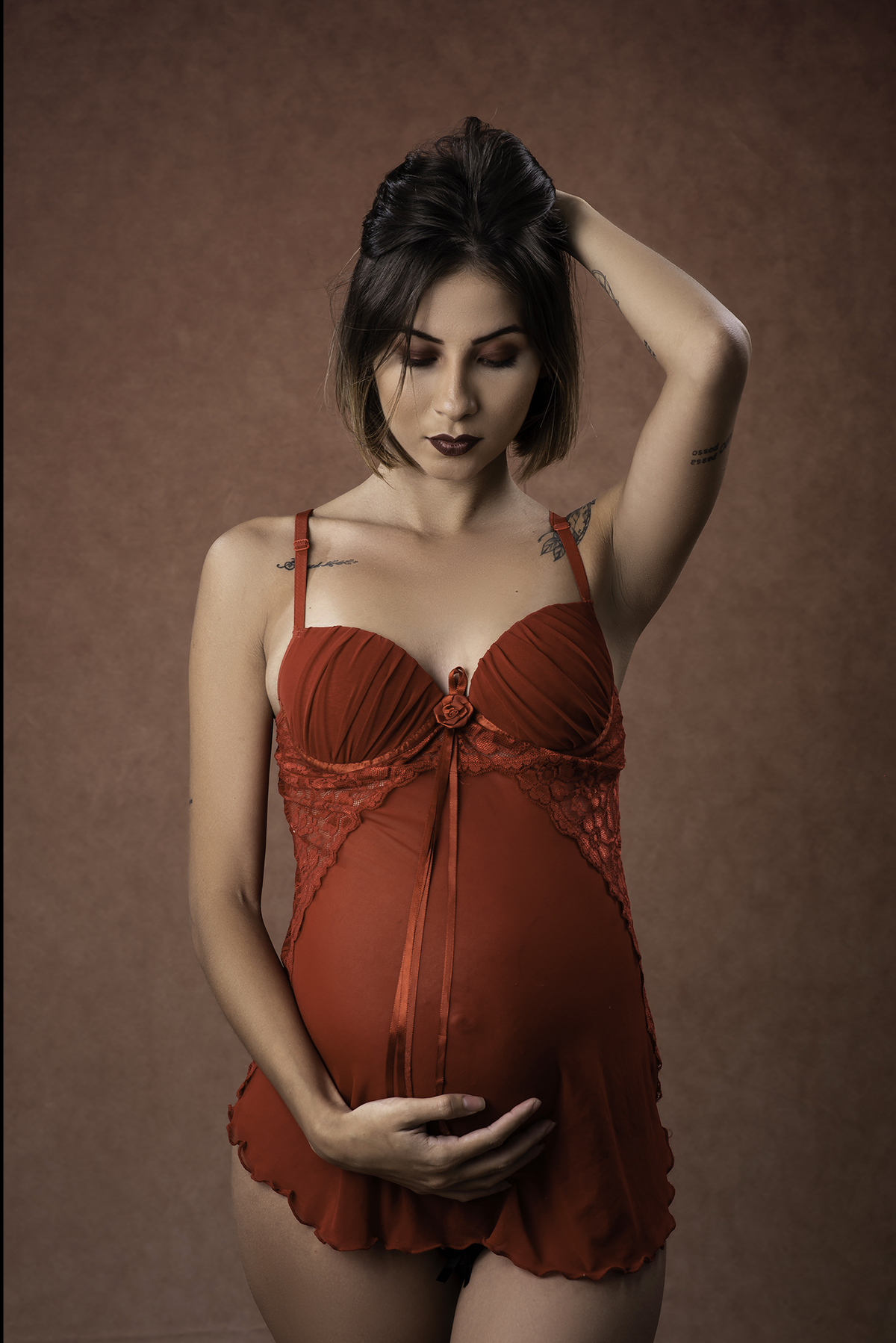 Ensaio Gestante em Estúdio