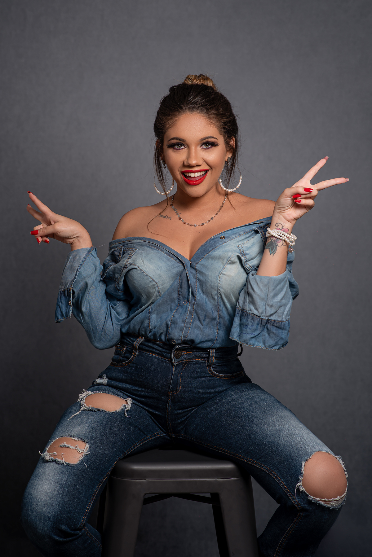 Ensaio Feminino em estúdio