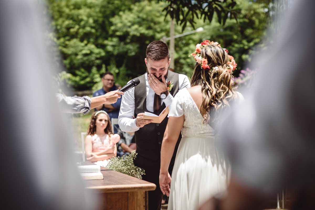 Noivo cerimonia de casamento