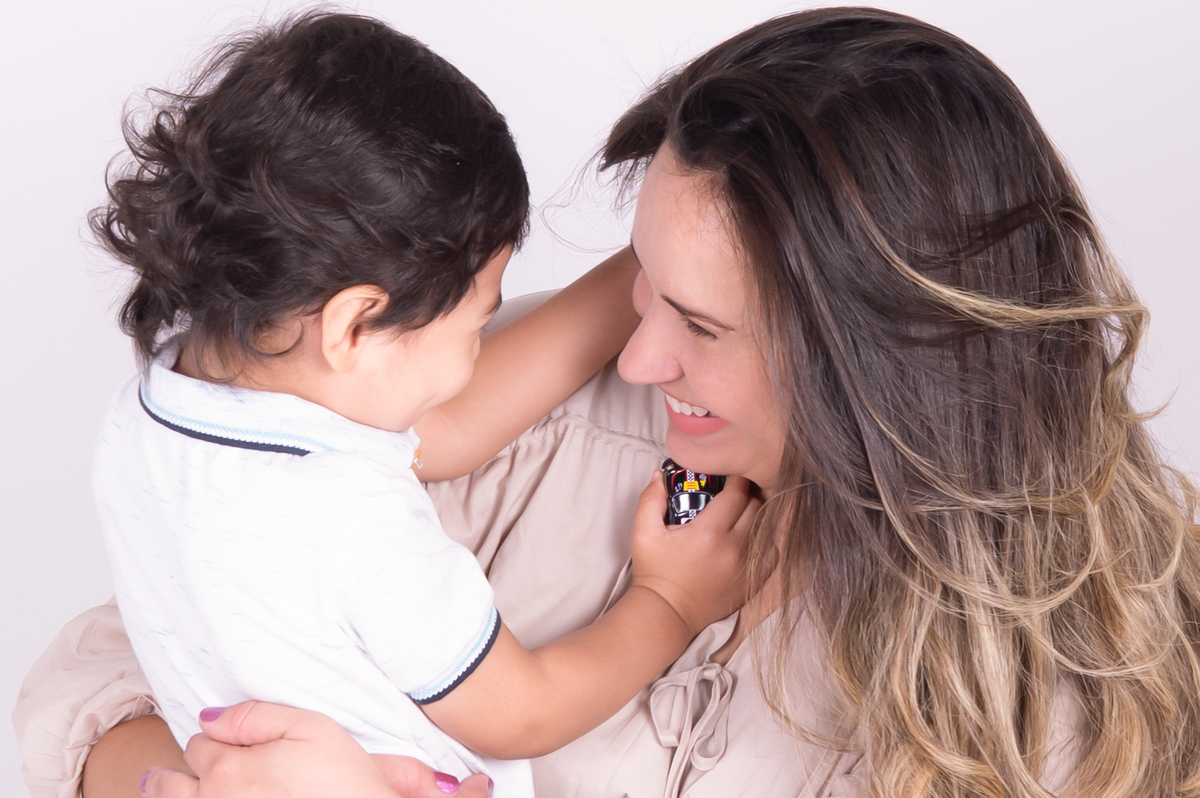 Confiando en su mamá