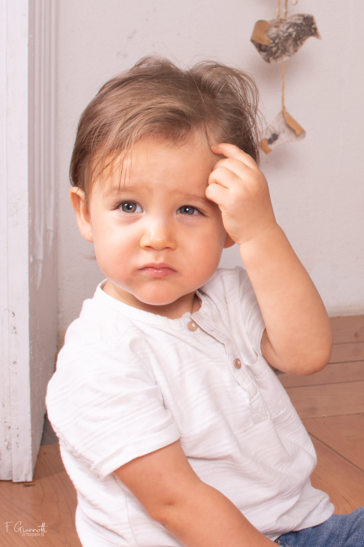 Retrato infantil en estudio. Simple, cercano y verdadero.