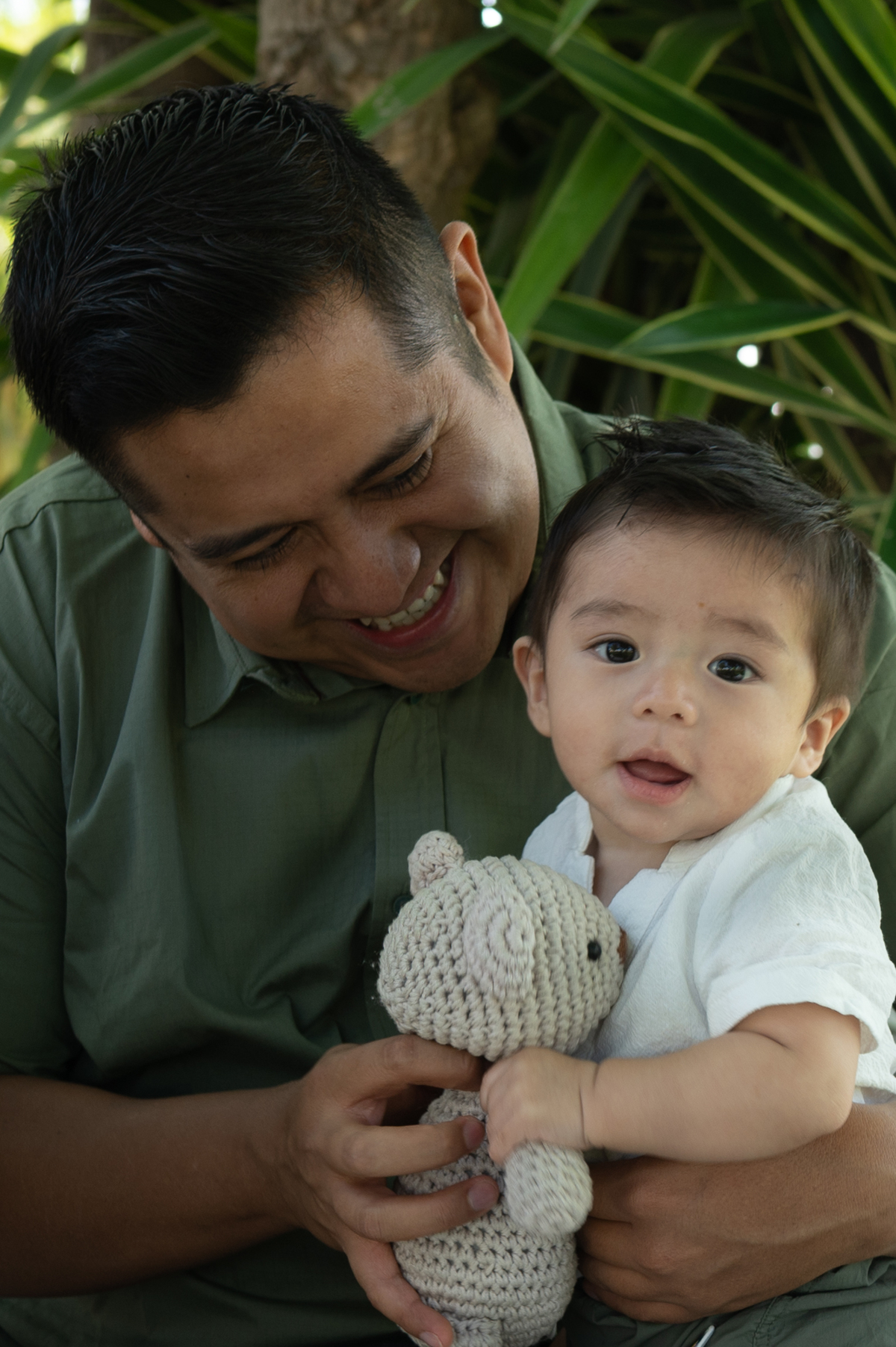 papa y bebe juntos