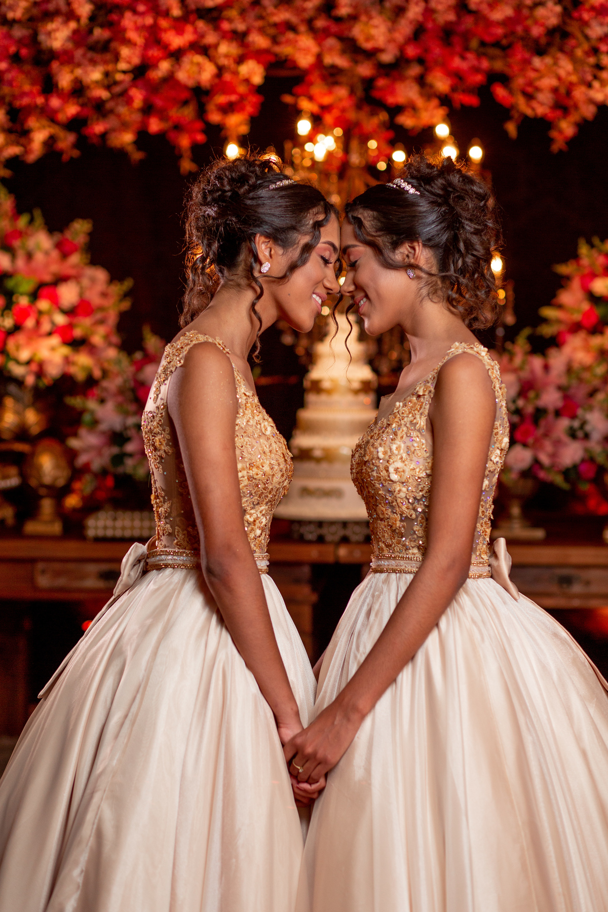 Festa de 15 anos - Debutantes Gêmeas Bárbara e Eduarda - Festa dos sonhos - Adrielle Peres Fotografia especializados em Quinze anos em  Torres/RS - Criciúma, Três cachoeiras, Porto Alegre, Gramado, Serra Gaúcha, Ararangua, Sombrio, decoração, book dos 15.