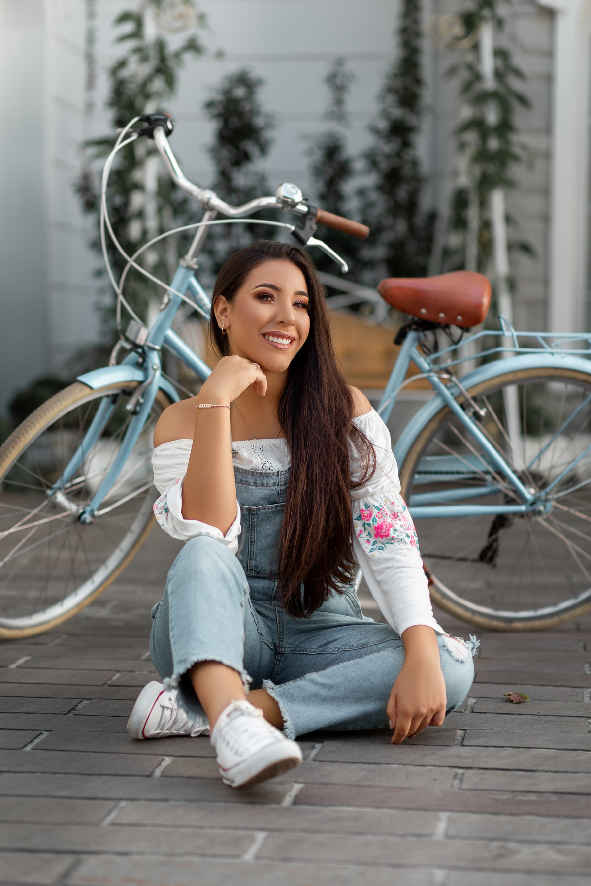 fotógrafa de quinze anos, livros, flores, gramado, Collie de france