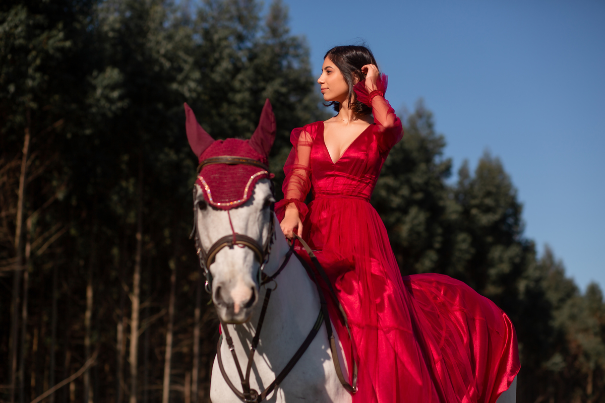 Natureza - Violino - Cavalo - equestre - hipismo - vestido - ararangua - book dos 15 - debutante - 15 anos- debutante - inspiração - floresta - santa catarina - horse - gramado - flor - equestrian - amazonas - lagoa - cavalo branco - Brasileiro de Hipismo