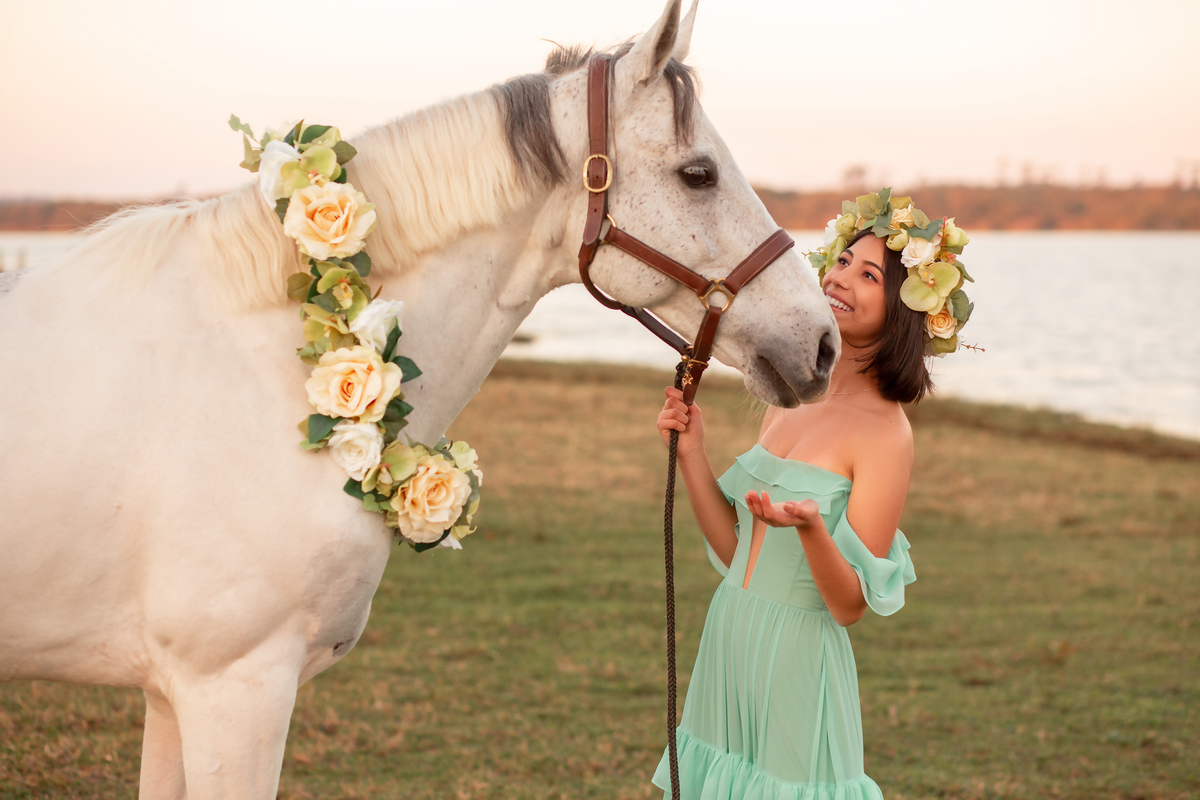 Natureza - Violino - Cavalo - equestre - hipismo - vestido - ararangua - book dos 15 - debutante - 15 anos- debutante - inspiração - floresta - santa catarina - horse - gramado - flor - equestrian - amazonas - lagoa - cavalo branco - Brasileiro de Hipismo