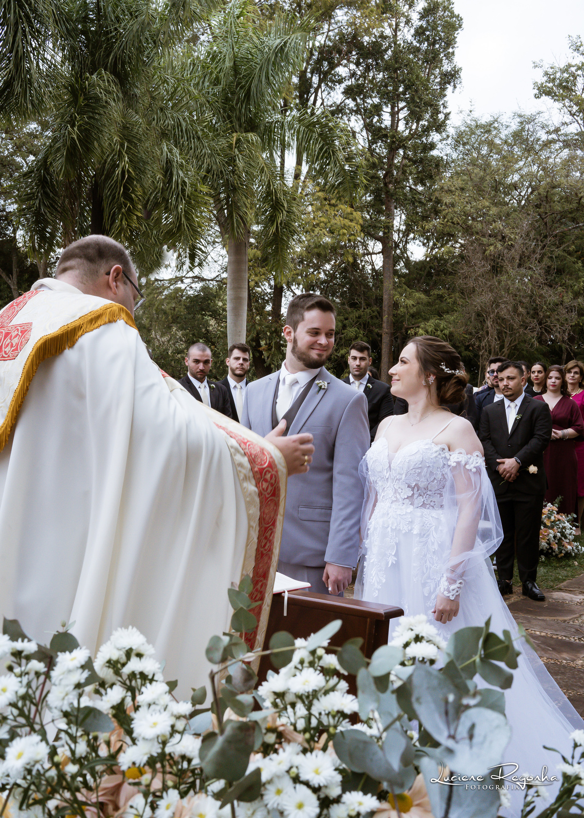 fotografia de casamento no campo
