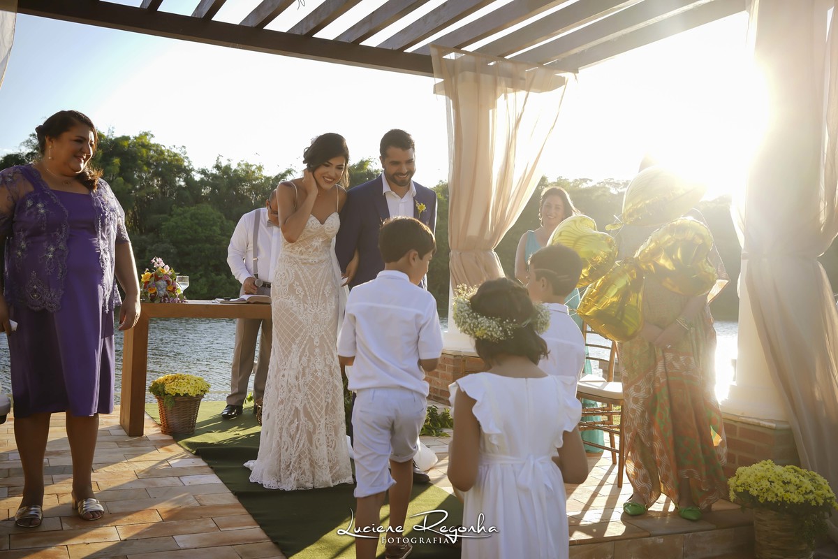 celebração de casamento no campo