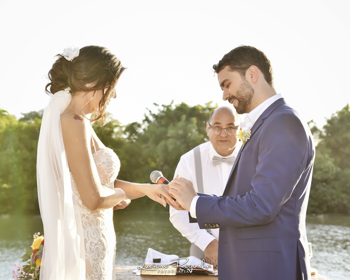 celebração de casamento no campo