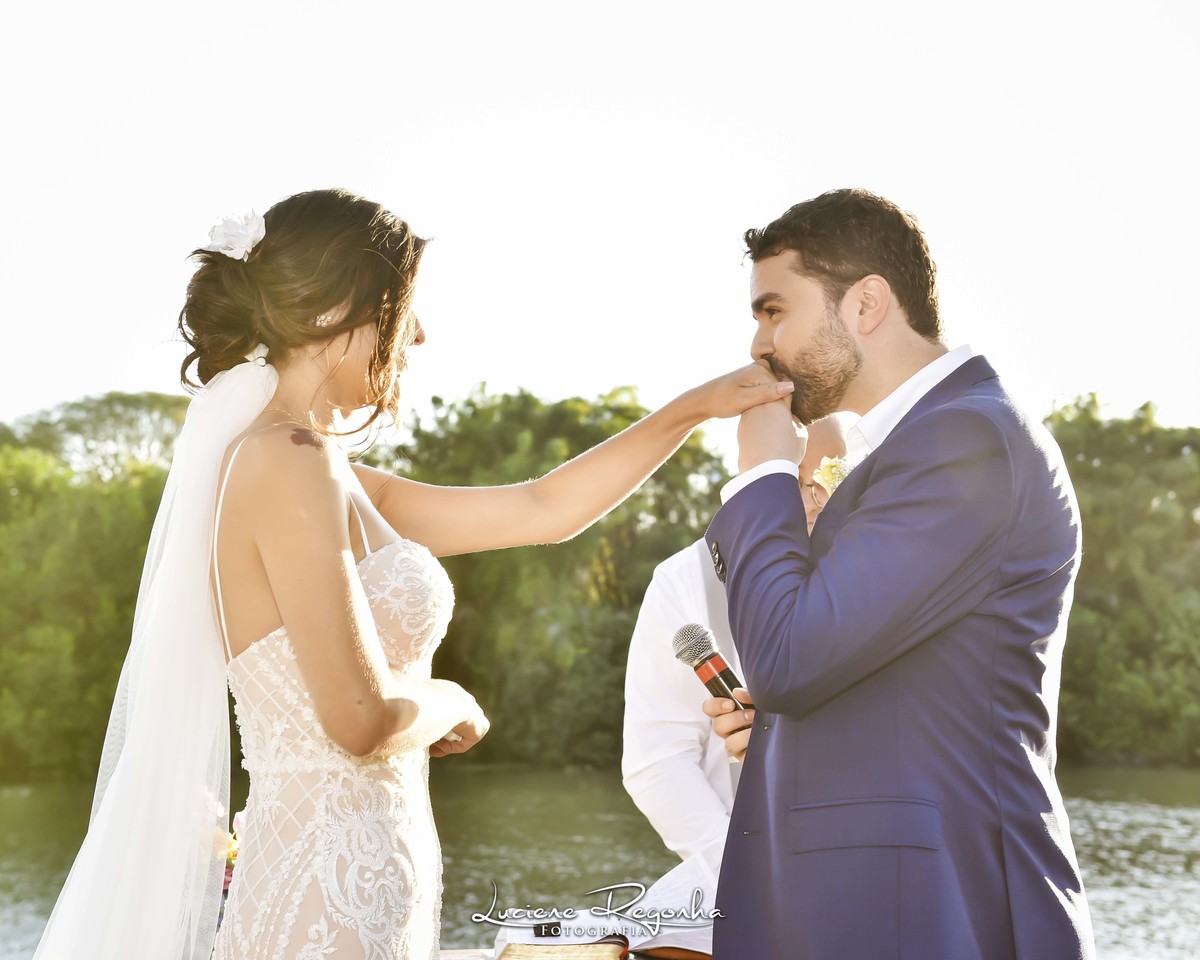 casamento no por do sol