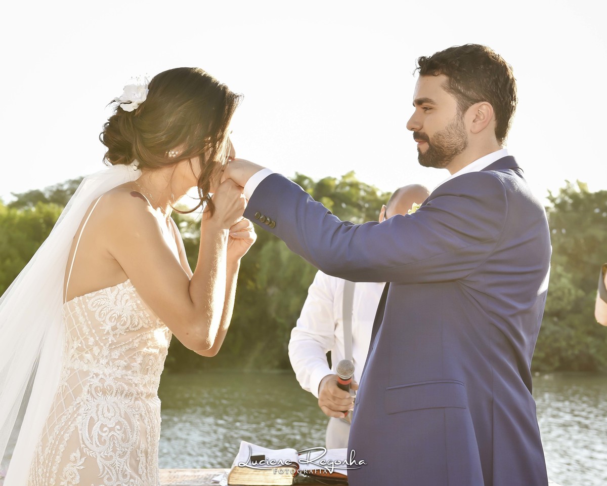 casamento no por do sol