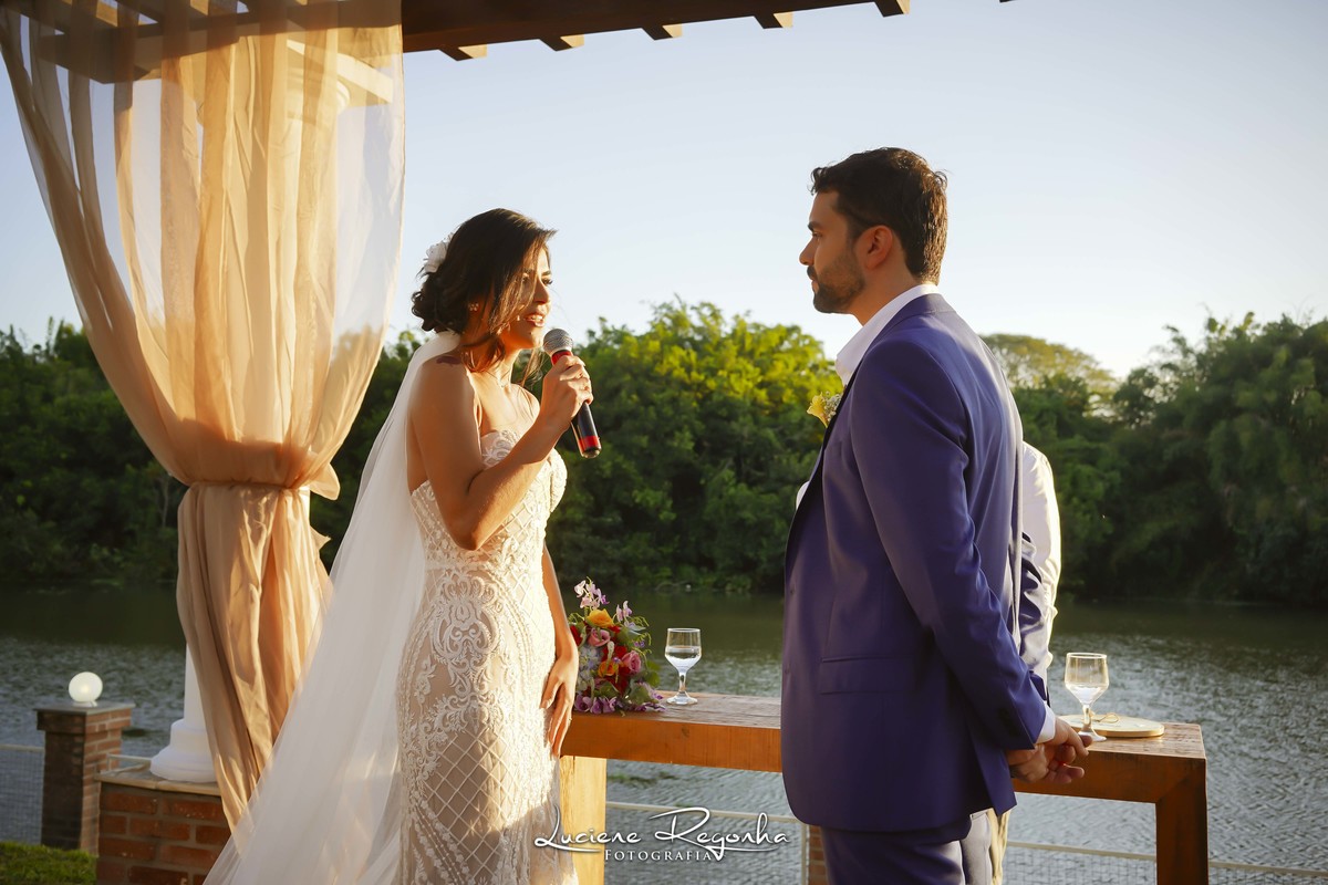 casamento no por do sol