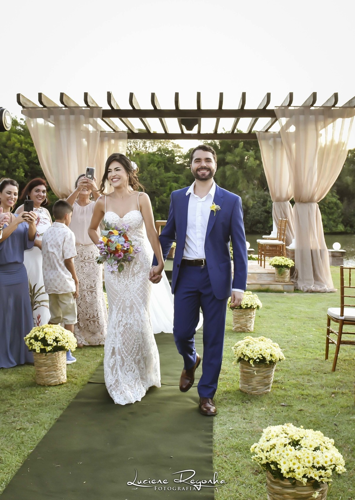 casamento no por do sol