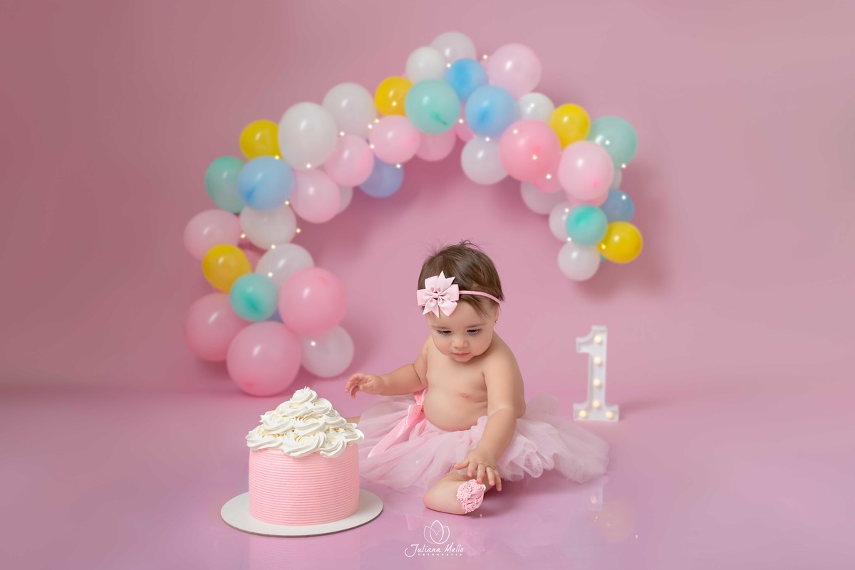 Ensaio Smash the cake bebê Juliana Mello fotografia
