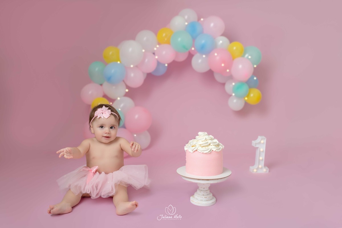 Ensaio Smash the cake bebê Juliana Mello fotografia