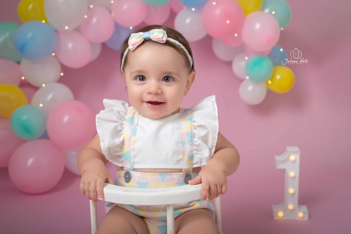Ensaio Smash the cake bebê Juliana Mello fotografia