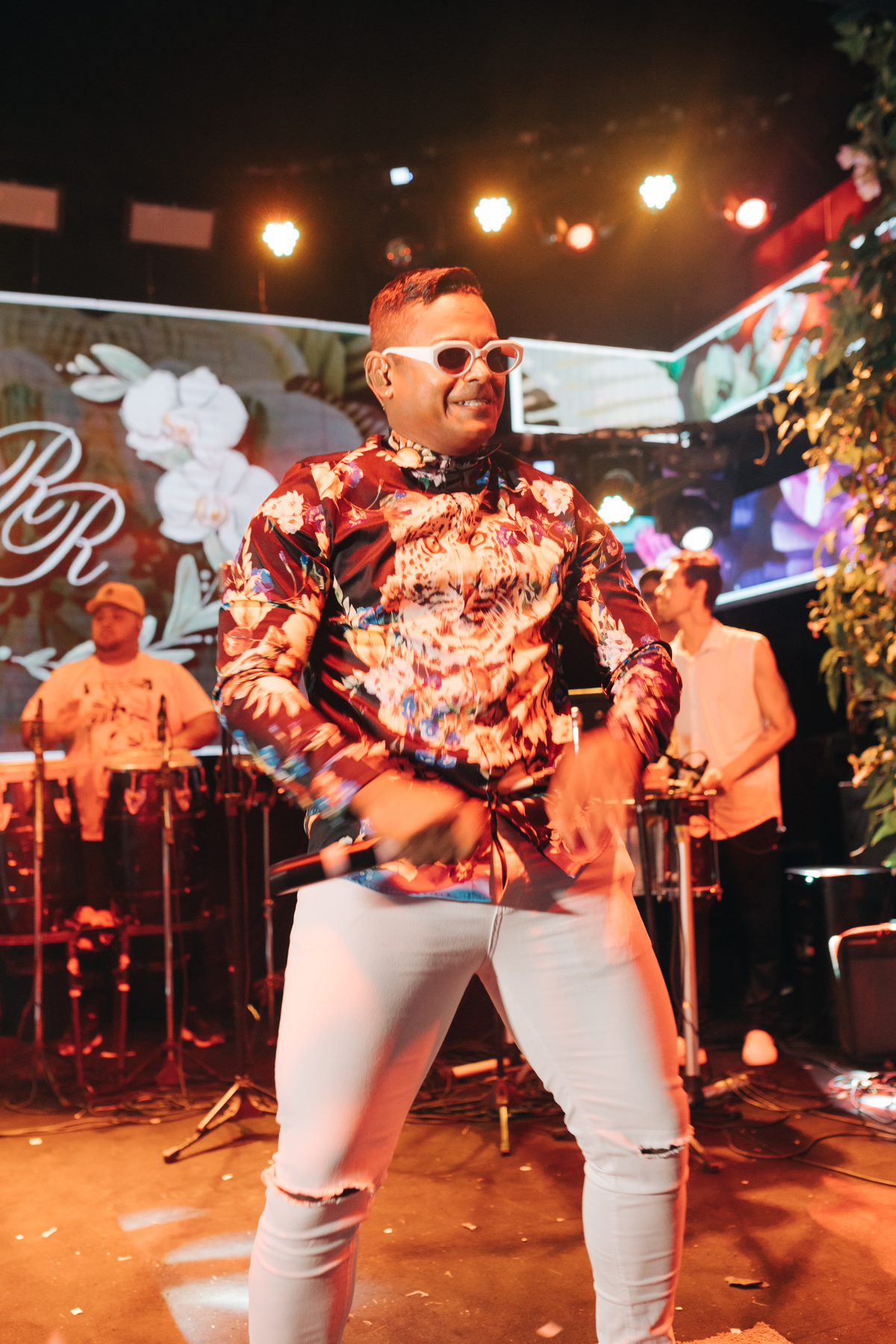 Shelson tocando no casamento.