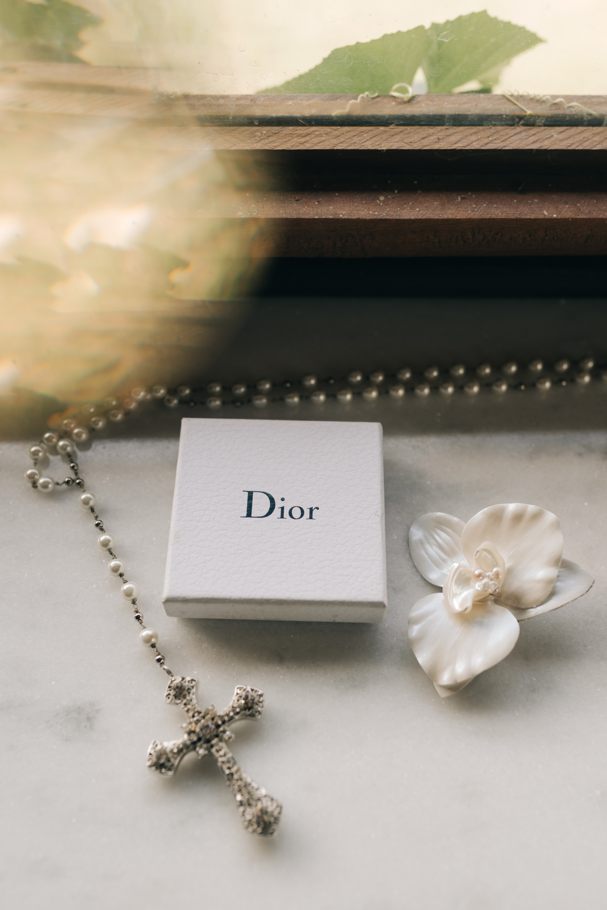 Brinco da dior no dia do casamento