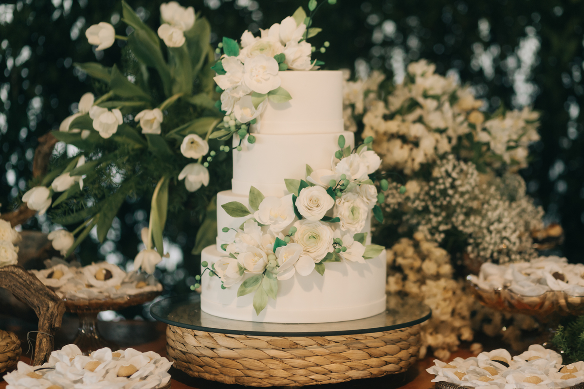 Bolo de casamento.