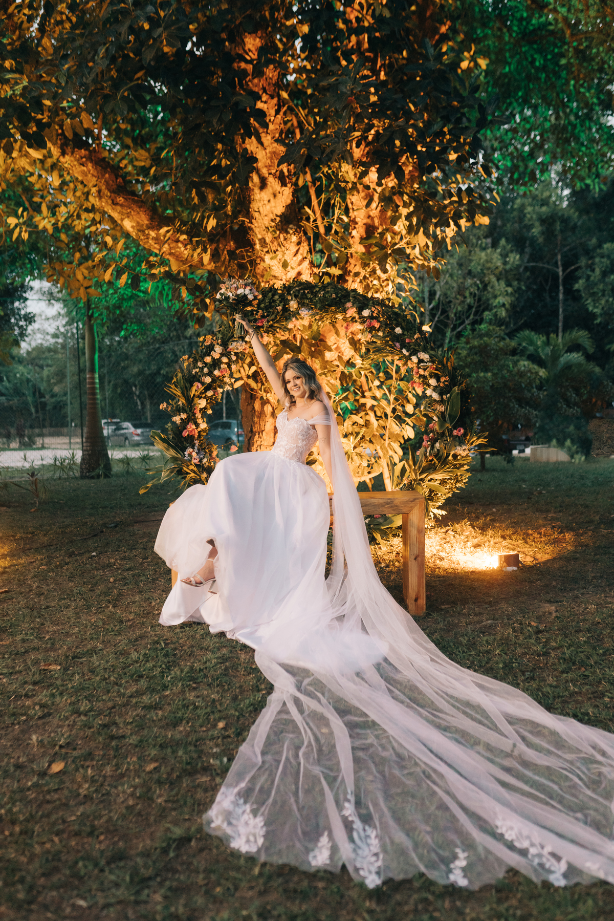 Sessão de fotos da noiva.