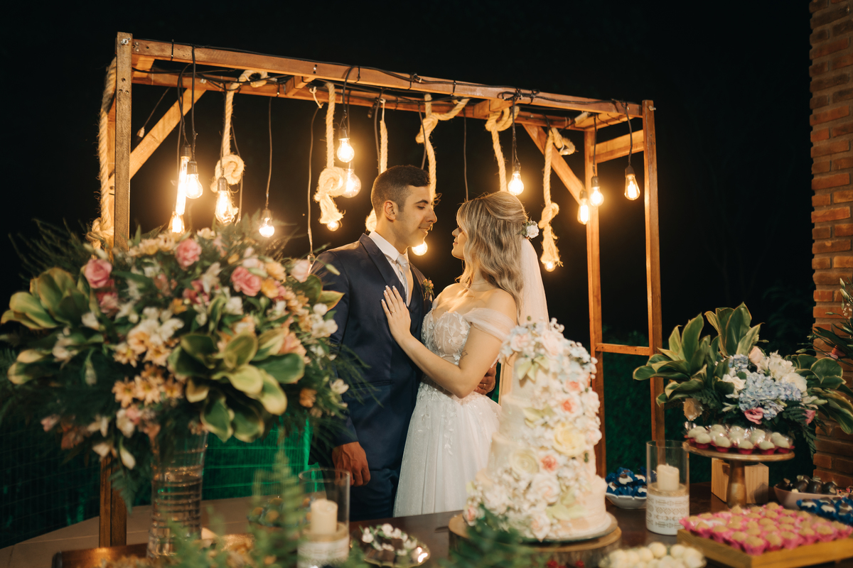 Sessão de fotos da noiva.