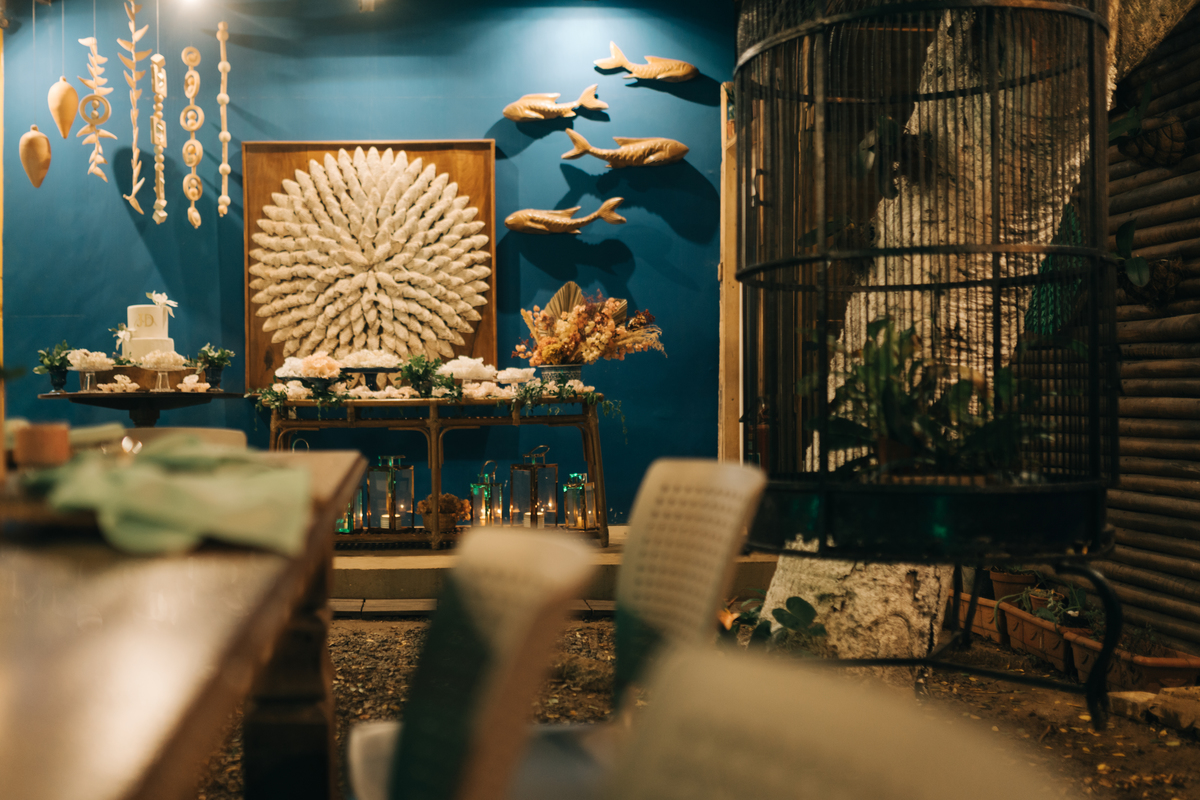 Decoração de casamento em Fernando de Noronha.