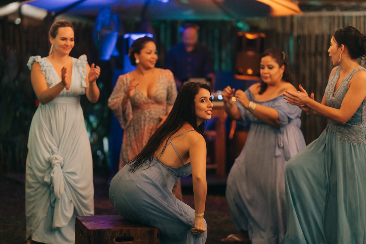 Casamento na chuva em Fernando de Noronha.