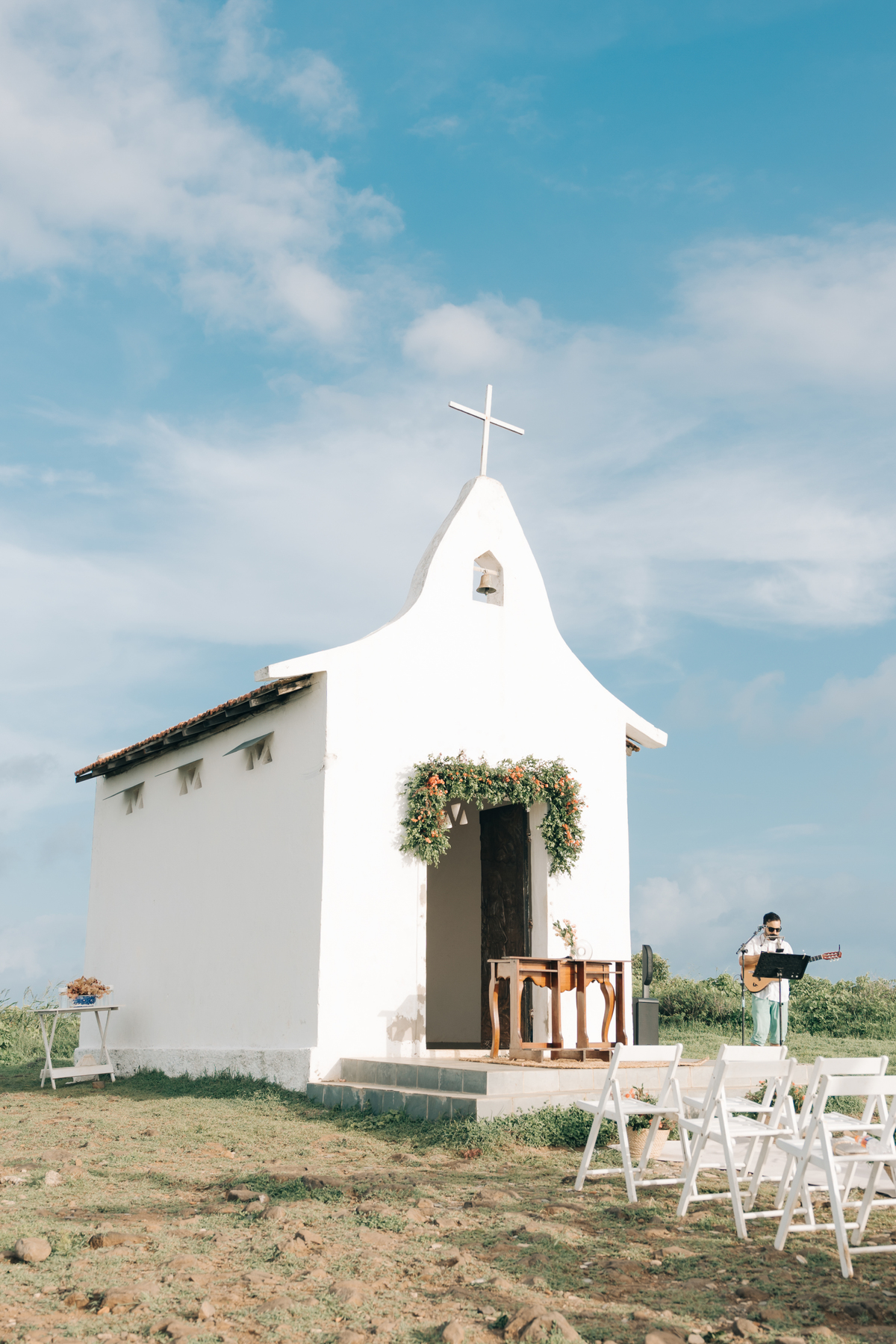 Capela de São pedro dos pescadores em Fernando de Noronha.