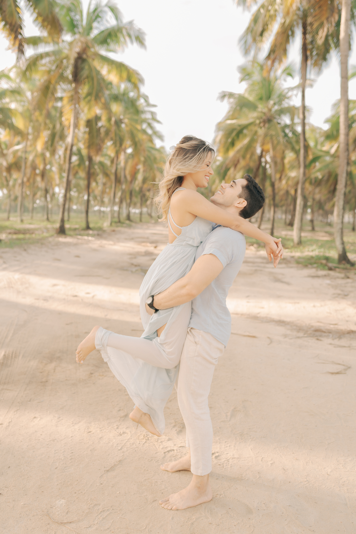 Ensaio pré casamento na praia.