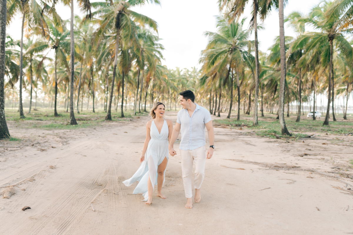 Ensaio pré casamento na praia.