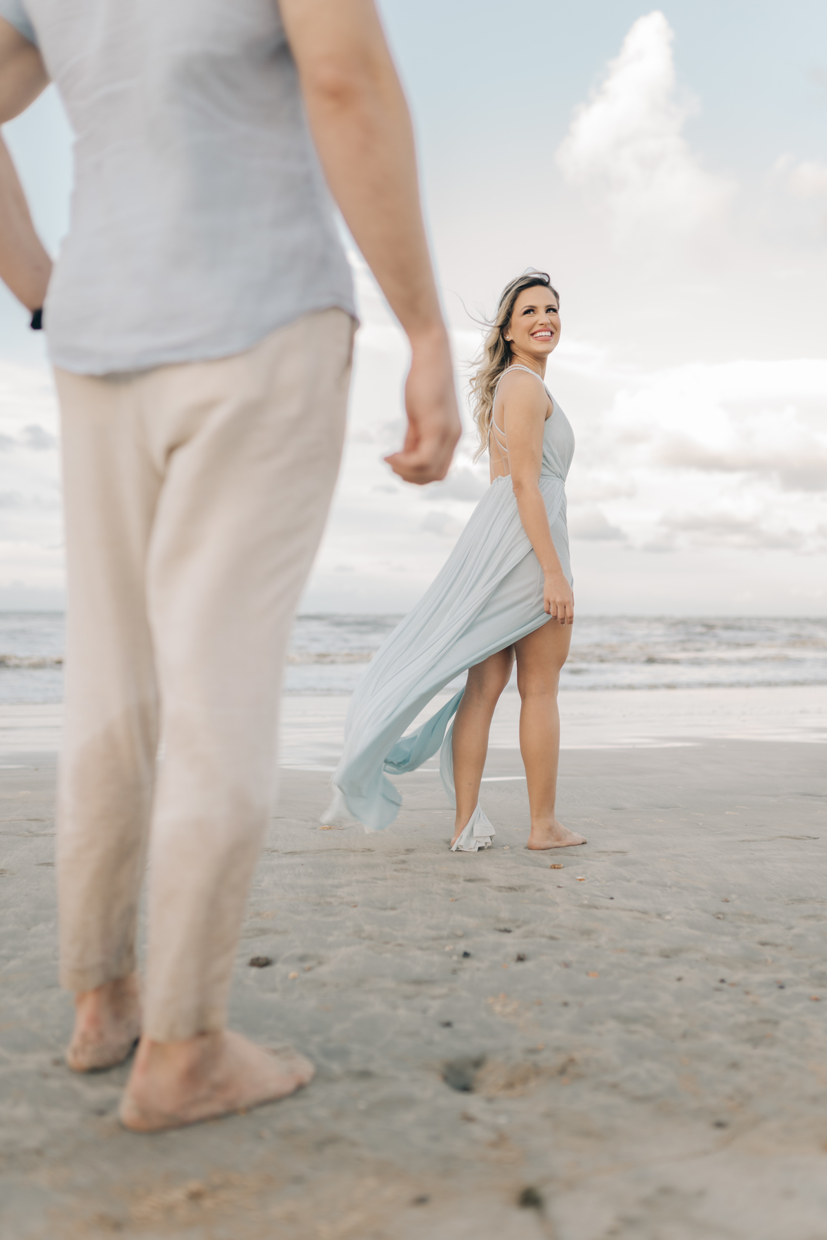 Ensaio pré casamento na praia.