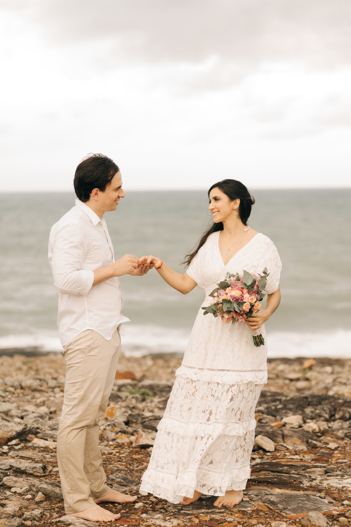 Ensaio pré wedding na ilha de santo Aleixo.
