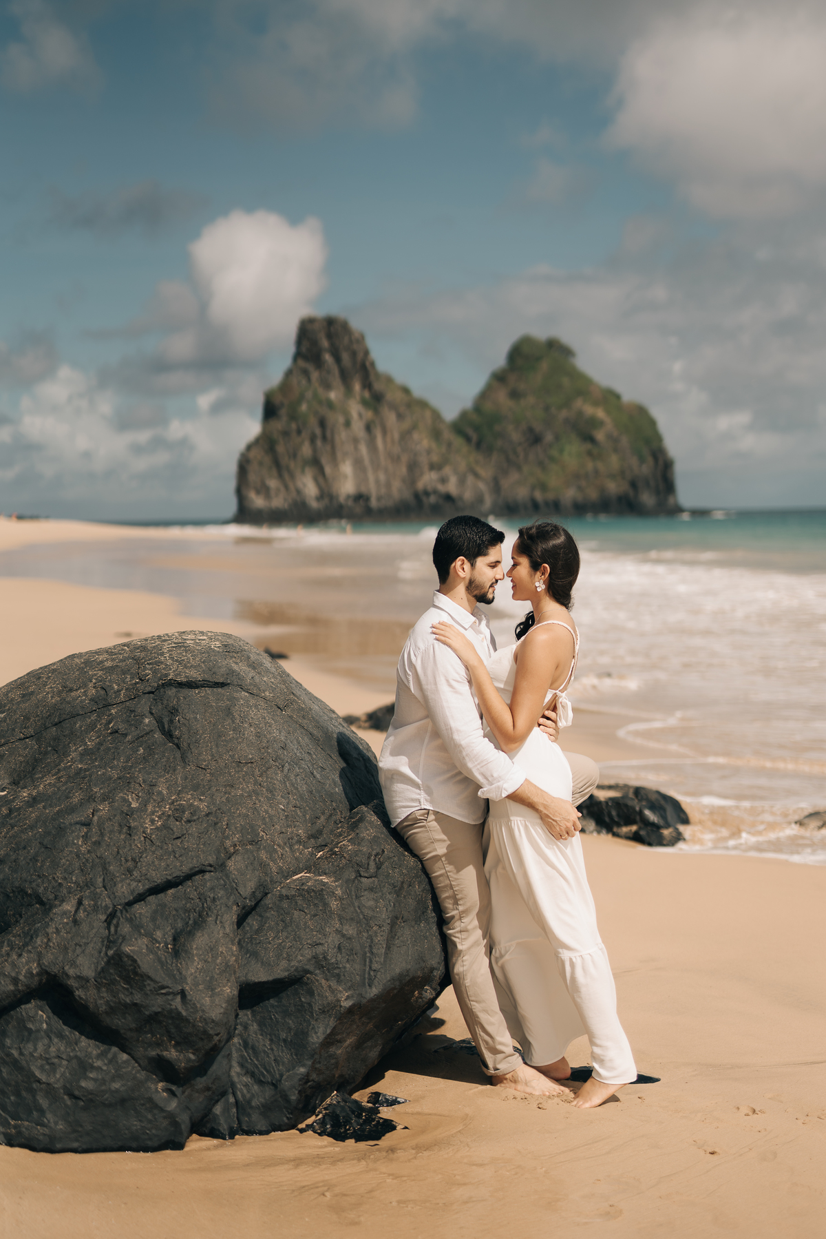Ensaio de casal em Fernando de Noronha.